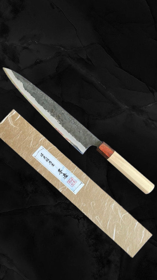 Gyuto 24cm Shirogami#2 (White steel carbon#2) With Poplar handle